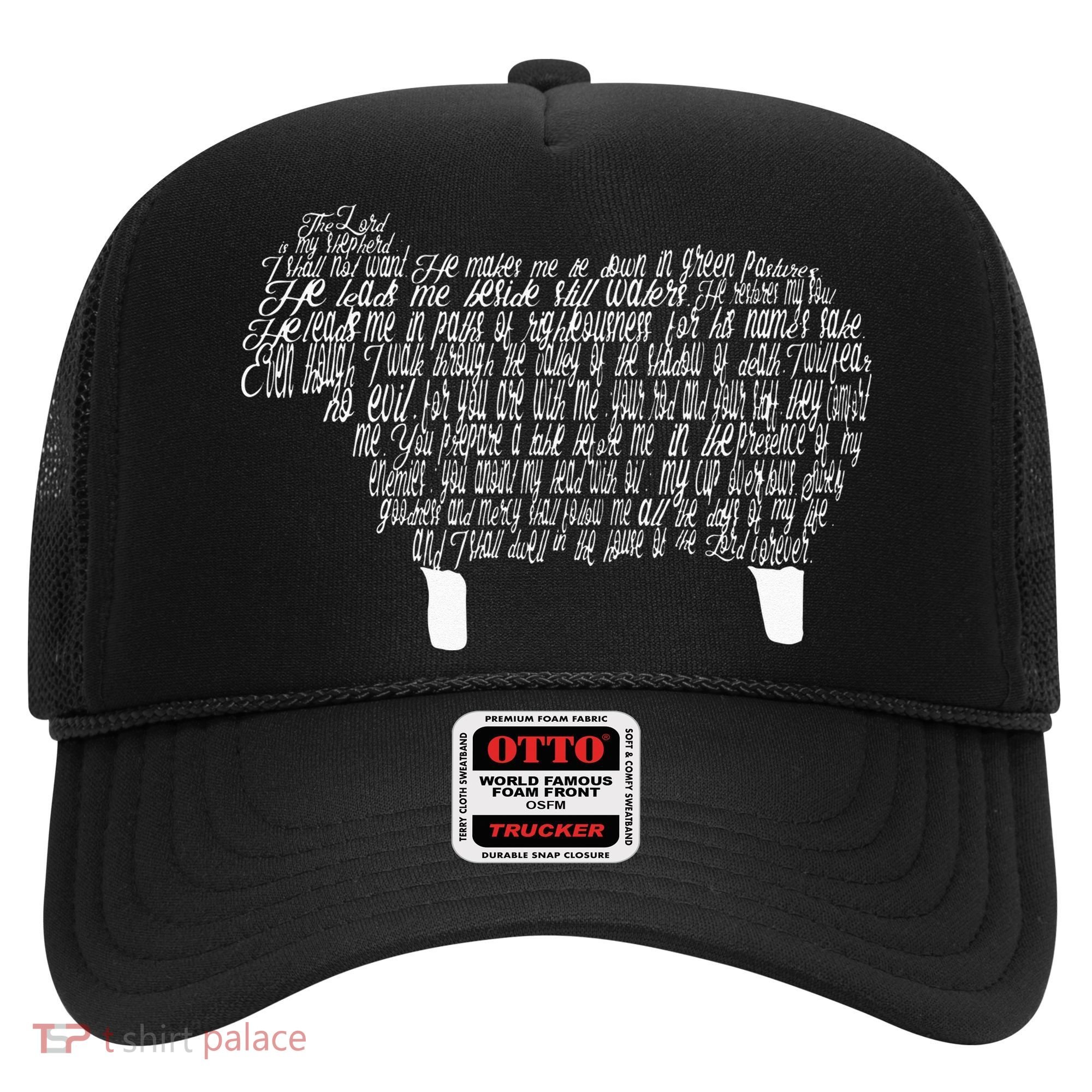 Psalm 23 Bible Scripture Lamb Hat