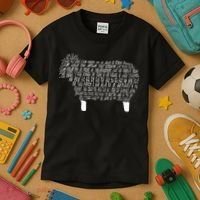 Psalm 23 Bible Scripture Lamb Kids T-Shirt thumb 3