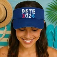 Pete 2024 Gift Pete For President Buttigieg Vote Gift Visor thumb 2