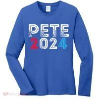 Pete 2024 Gift Pete For President Buttigieg Vote Gift Women's Long Sleeve Shirt thumb 0