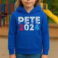 Pete 2024 Gift Pete For President Buttigieg Vote Gift Kids Hoodie thumb 3