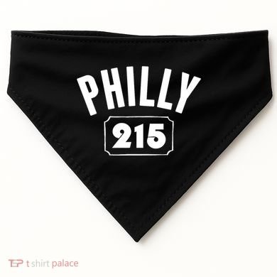 Philly 215 Philly Pride Area Code Workout USA-Made Doggie Bandana