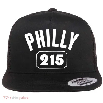 Philly 215 Philly Pride Area Code Workout Flat Bill Trucker Hat