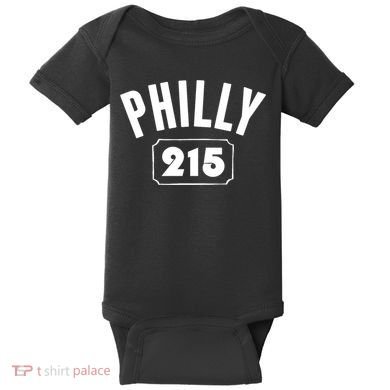 Philly 215 Philly Pride Area Code Workout Baby Bodysuit