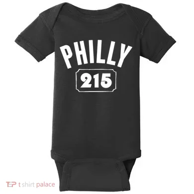 Philly 215 Philly Pride Area Code Workout Baby Bodysuit
