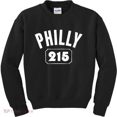 Philly 215 Philly Pride Area Code Workout Kids Sweatshirt
