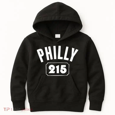 Philly 215 Philly Pride Area Code Workout Kids Hoodie