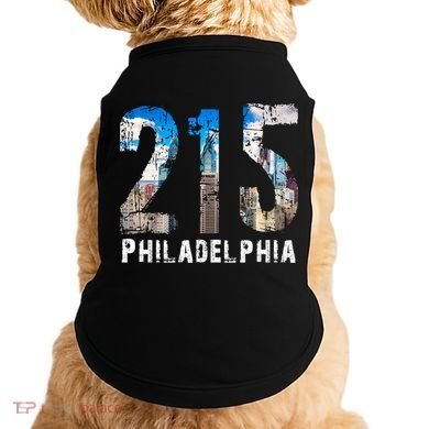 Philadelphia 215 Philly 215 Skyline Area Code Doggie Tank