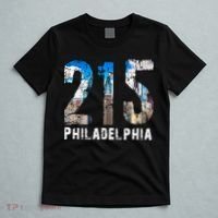 Philadelphia 215 Philly 215 Skyline Area Code T-Shirt thumb 5