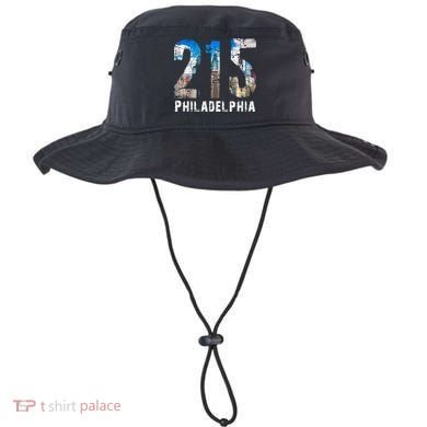 Philadelphia 215 Philly 215 Skyline Area Code Bucket Hat