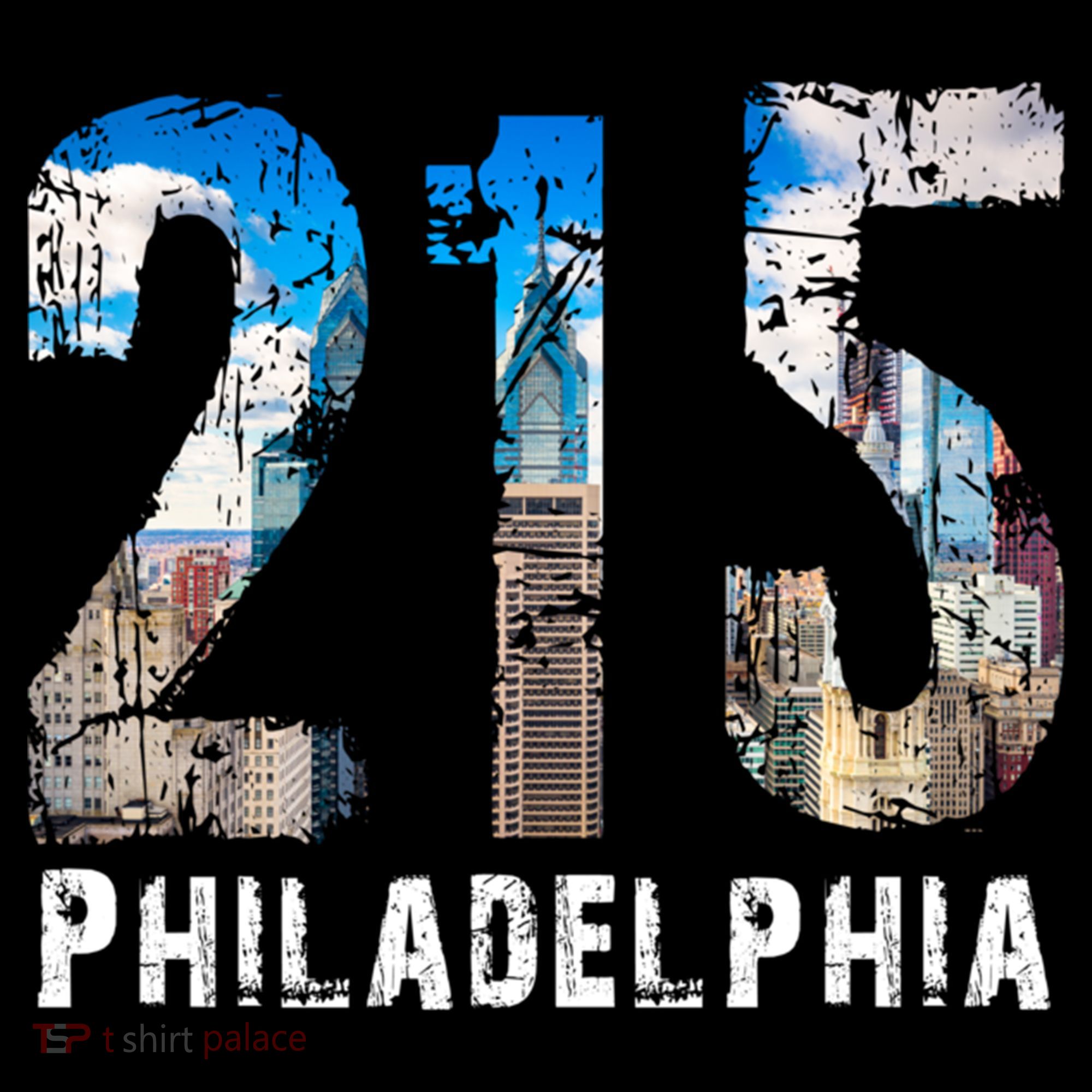 Philadelphia 215 Philly 215 Skyline Area Code Bucket Hat