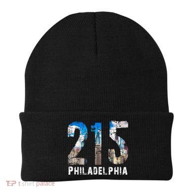 Philadelphia 215 Philly 215 Skyline Area Code Beanie
