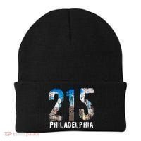 Philadelphia 215 Philly 215 Skyline Area Code Beanie thumb 0