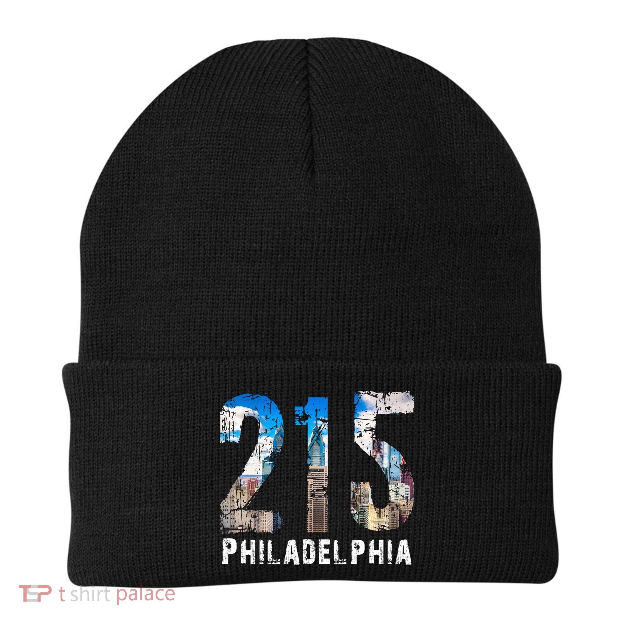 Philadelphia 215 Philly 215 Skyline Area Code Beanie