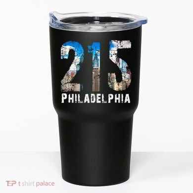 Philadelphia 215 Philly 215 Skyline Area Code Tumbler
