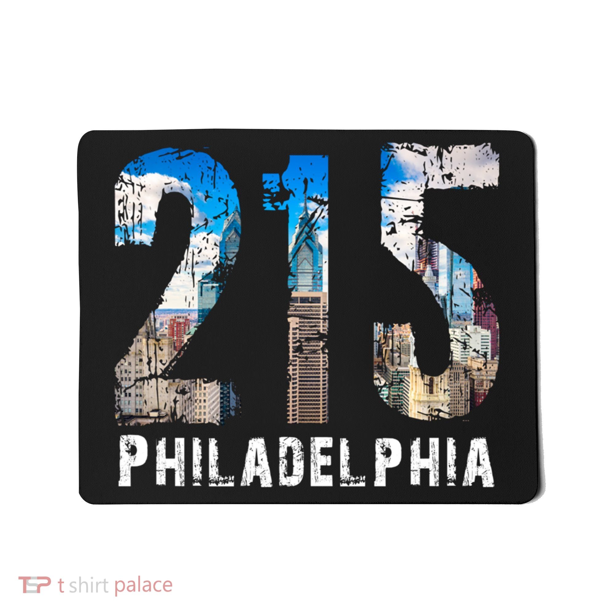 Philadelphia 215 Philly 215 Skyline Area Code Mousepad
