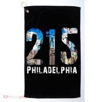 Philadelphia 215 Philly 215 Skyline Area Code Golf Towel thumb 0