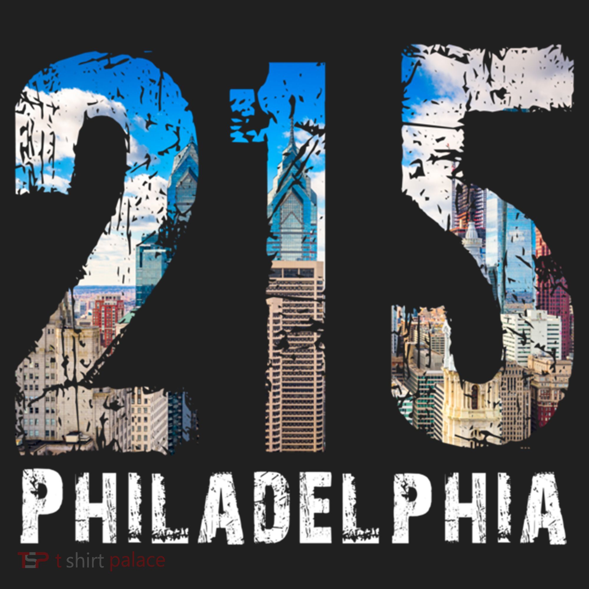 Philadelphia 215 Philly 215 Skyline Area Code Golf Towel