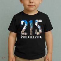 Philadelphia 215 Philly 215 Skyline Area Code Toddler T-Shirt thumb 2