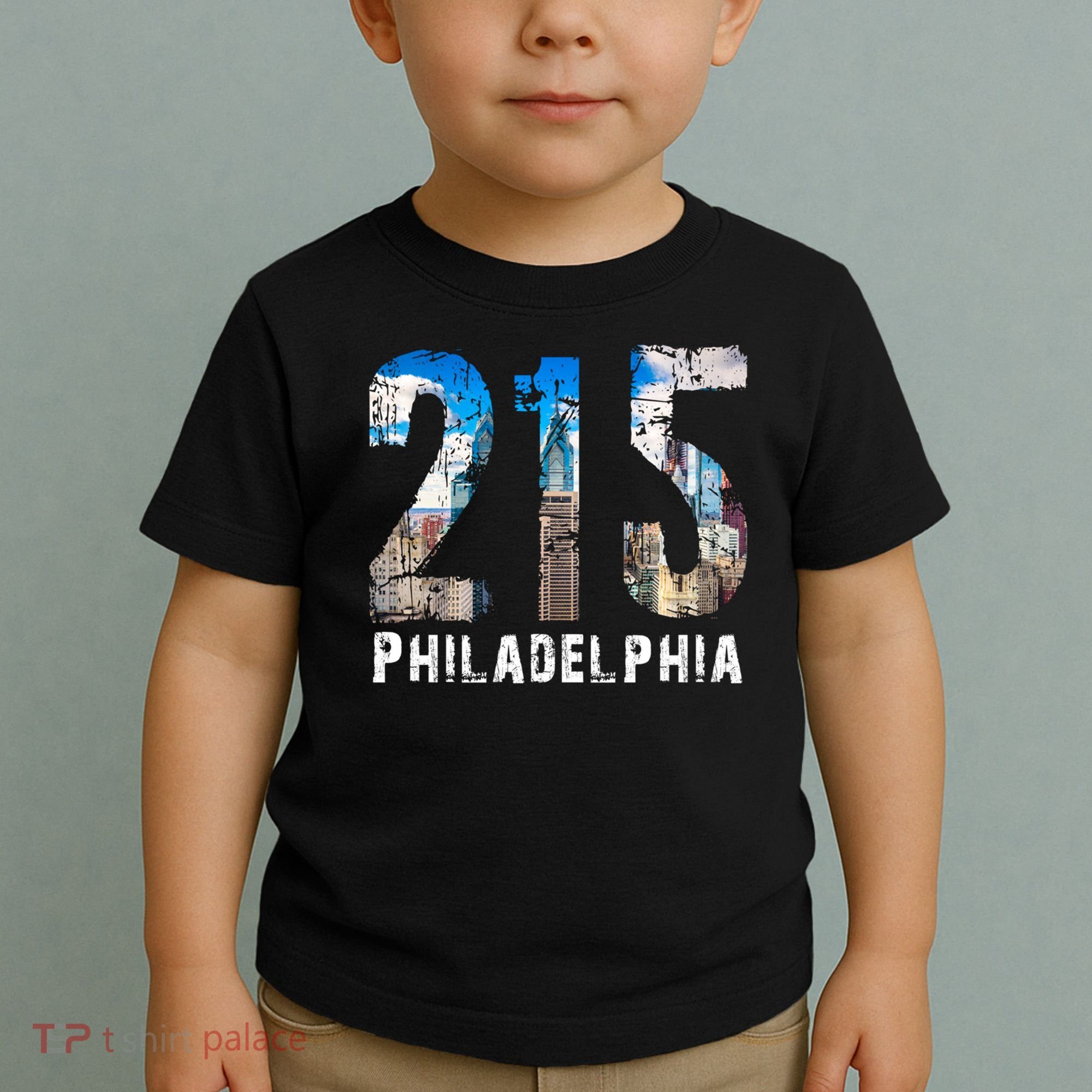Philadelphia 215 Philly 215 Skyline Area Code Toddler T-Shirt