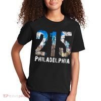 Philadelphia 215 Philly 215 Skyline Area Code Kids T-Shirt thumb 2