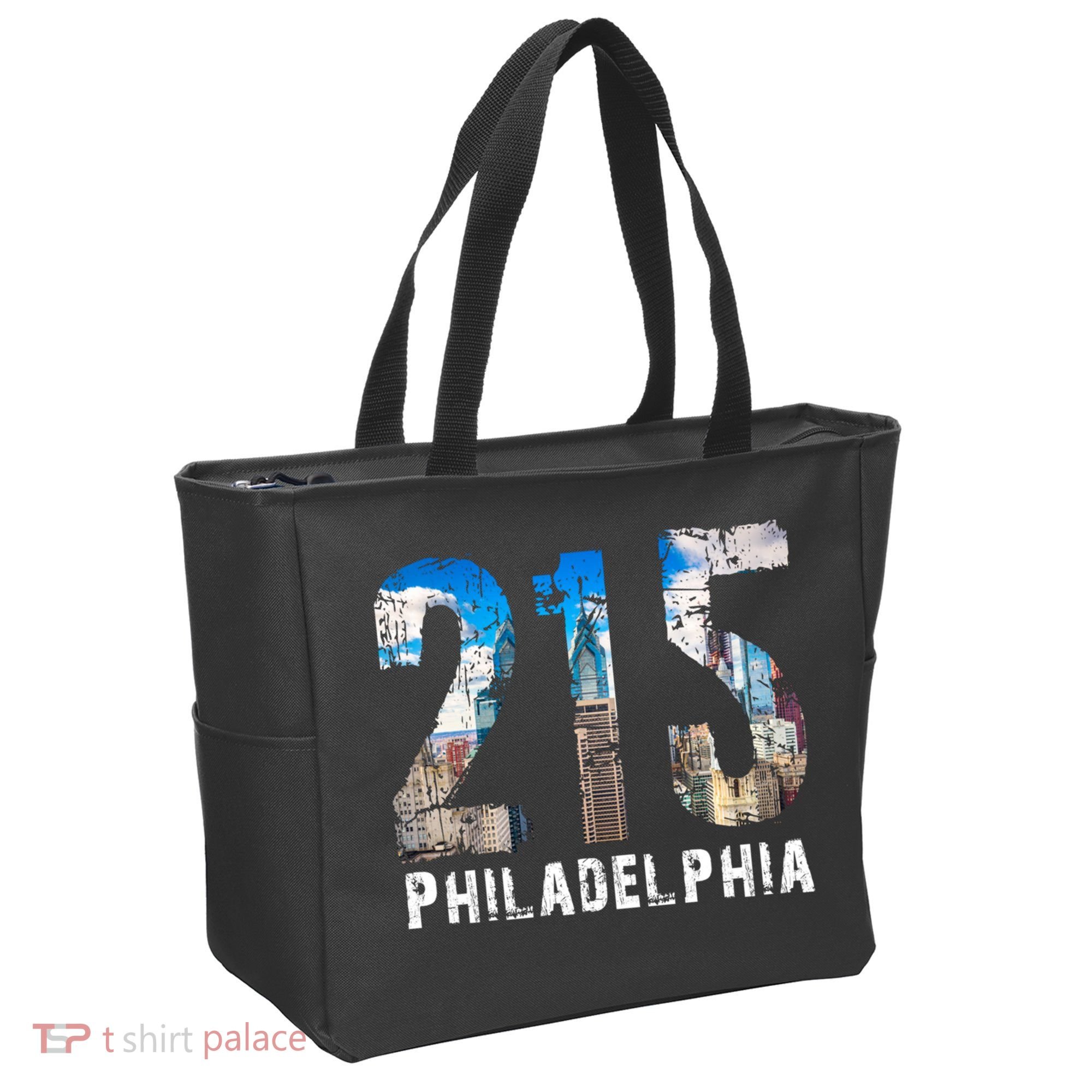 Philadelphia 215 Philly 215 Skyline Area Code Tote Bag
