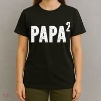 Papa 2 Papa Squared For Grandpa From Granddaughter Grandson T-Shirt thumb 4