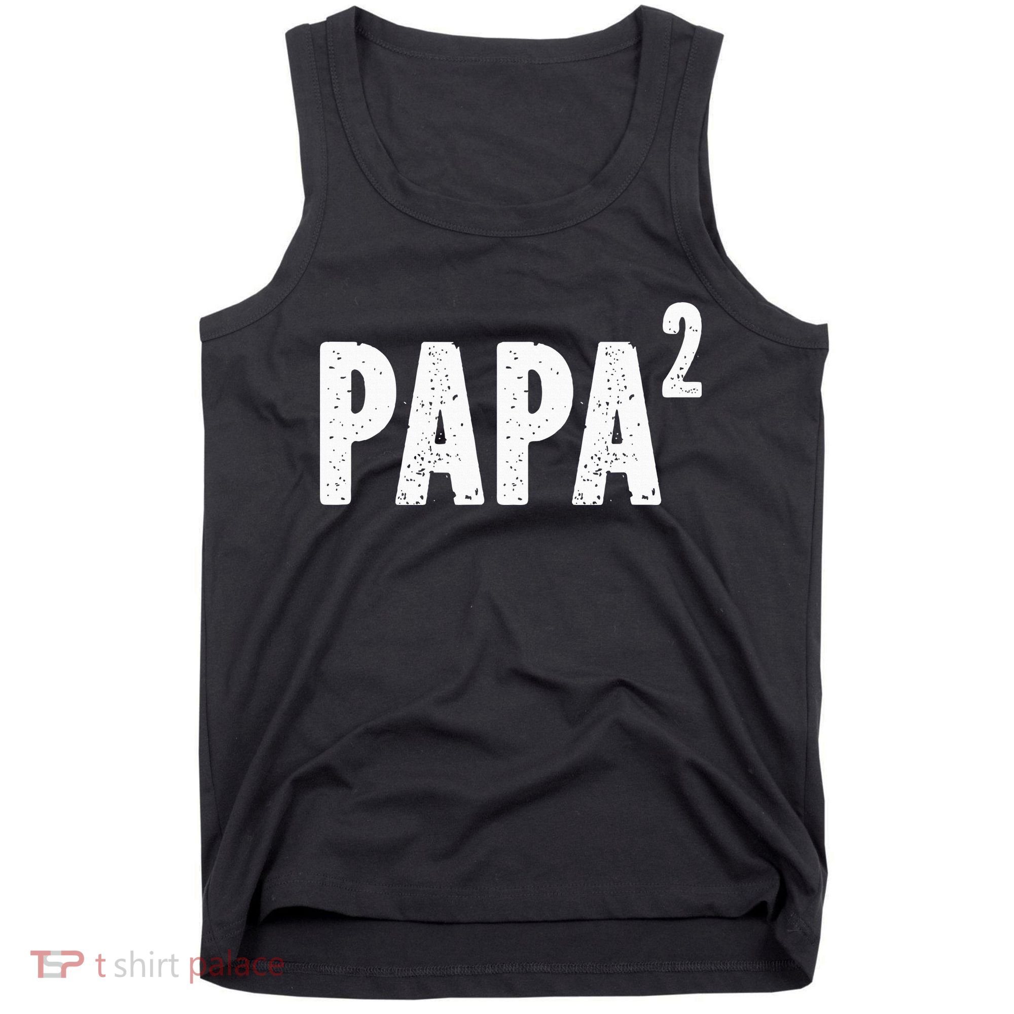 Papa 2 Papa Squared For Grandpa From Granddaughter Grandson Tank Top