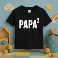 Papa 2 Papa Squared For Grandpa From Granddaughter Grandson Toddler T-Shirt thumb 3