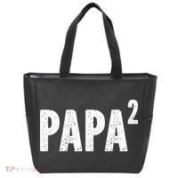 Papa 2 Papa Squared For Grandpa From Granddaughter Grandson Tote Bag thumb 0