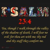 PSALM 23:4 Christin Bible Quote Backpack thumb 2