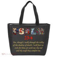 PSALM 23:4 Christin Bible Quote Tote Bag thumb 0