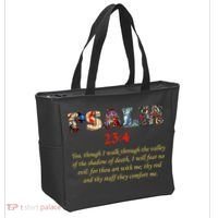 PSALM 23:4 Christin Bible Quote Tote Bag thumb 2