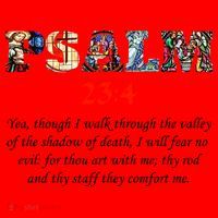 PSALM 23:4 Christin Bible Quote Santa Hat thumb 1