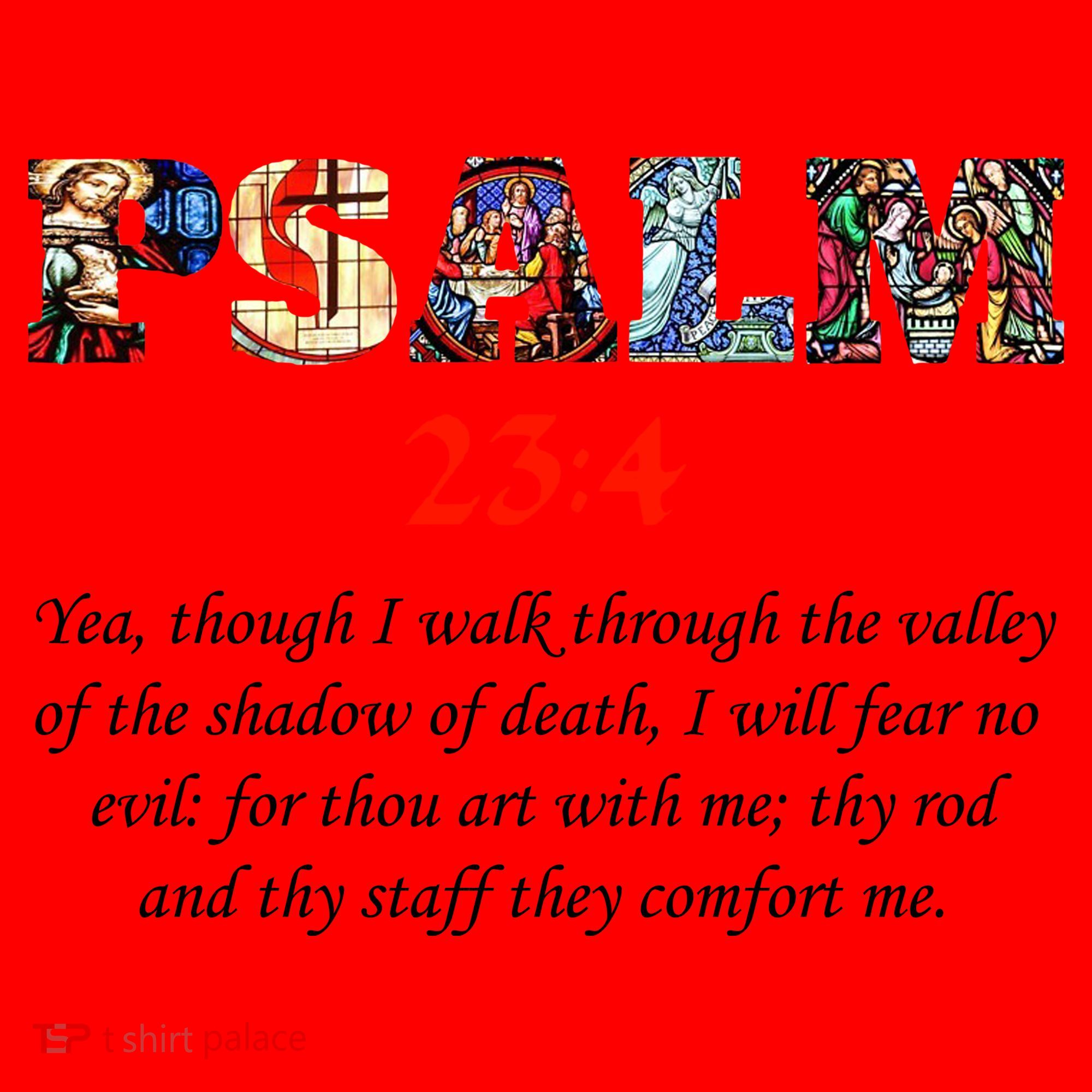 PSALM 23:4 Christin Bible Quote Santa Hat