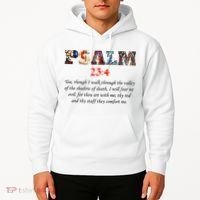 PSALM 23:4 Christin Bible Quote Hoodie thumb 2