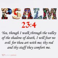 PSALM 23:4 Christin Bible Quote T-Shirt thumb 7