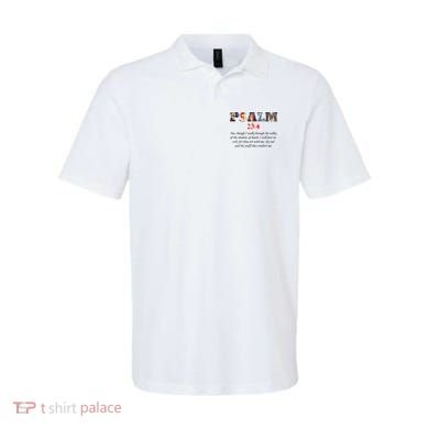 PSALM 23:4 Christin Bible Quote Polo