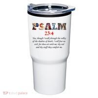 PSALM 23:4 Christin Bible Quote Tumbler thumb 0