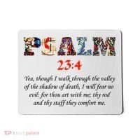 PSALM 23:4 Christin Bible Quote Mousepad thumb 0