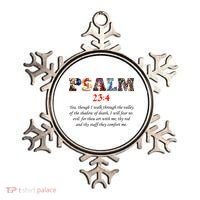 PSALM 23:4 Christin Bible Quote Ornament thumb 0