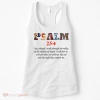 PSALM 23:4 Christin Bible Quote Women's Tank Top thumb 0