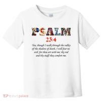PSALM 23:4 Christin Bible Quote Toddler T-Shirt thumb 0