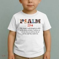 PSALM 23:4 Christin Bible Quote Toddler T-Shirt thumb 2