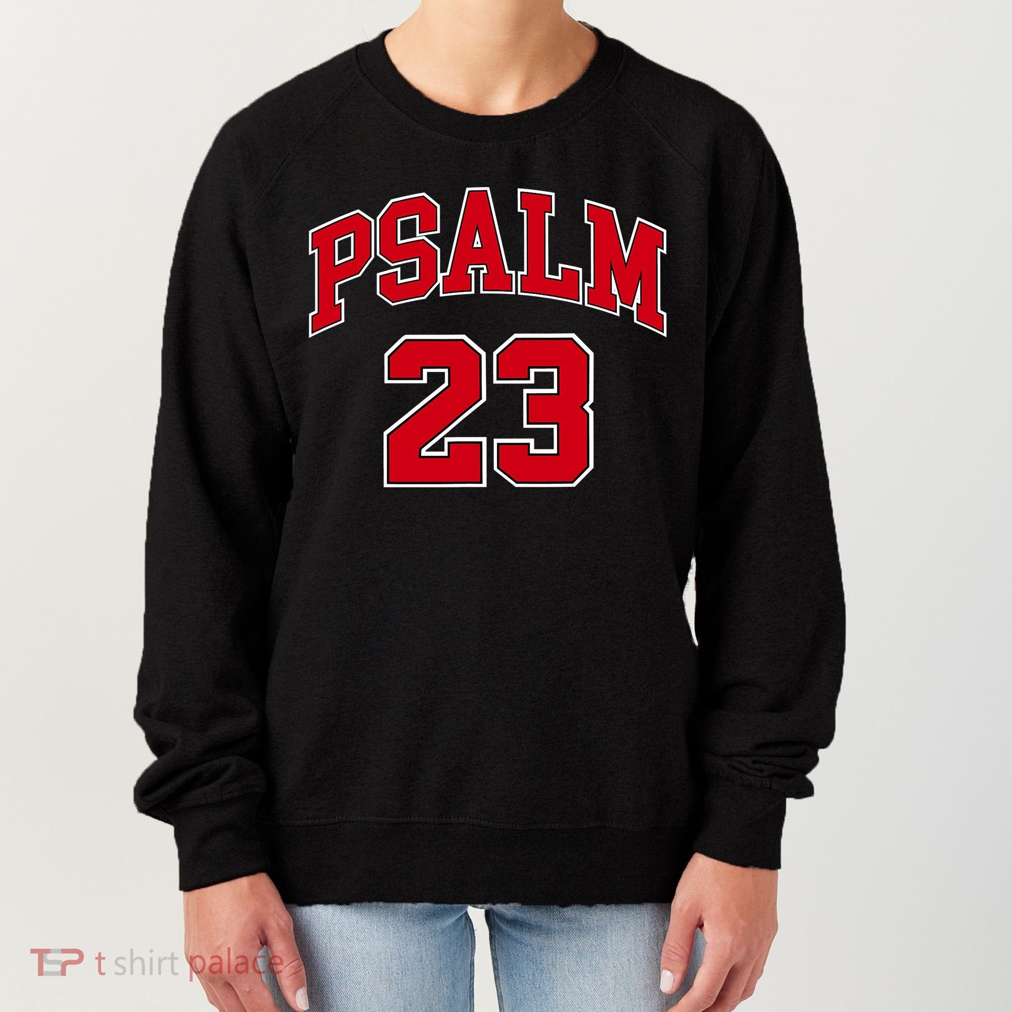 Psalm 23 Retro Sneakerhead Christian Bible Jesus Women's Sweatshirt