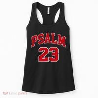 Psalm 23 Retro Sneakerhead Christian Bible Jesus Women's Tank Top thumb 0