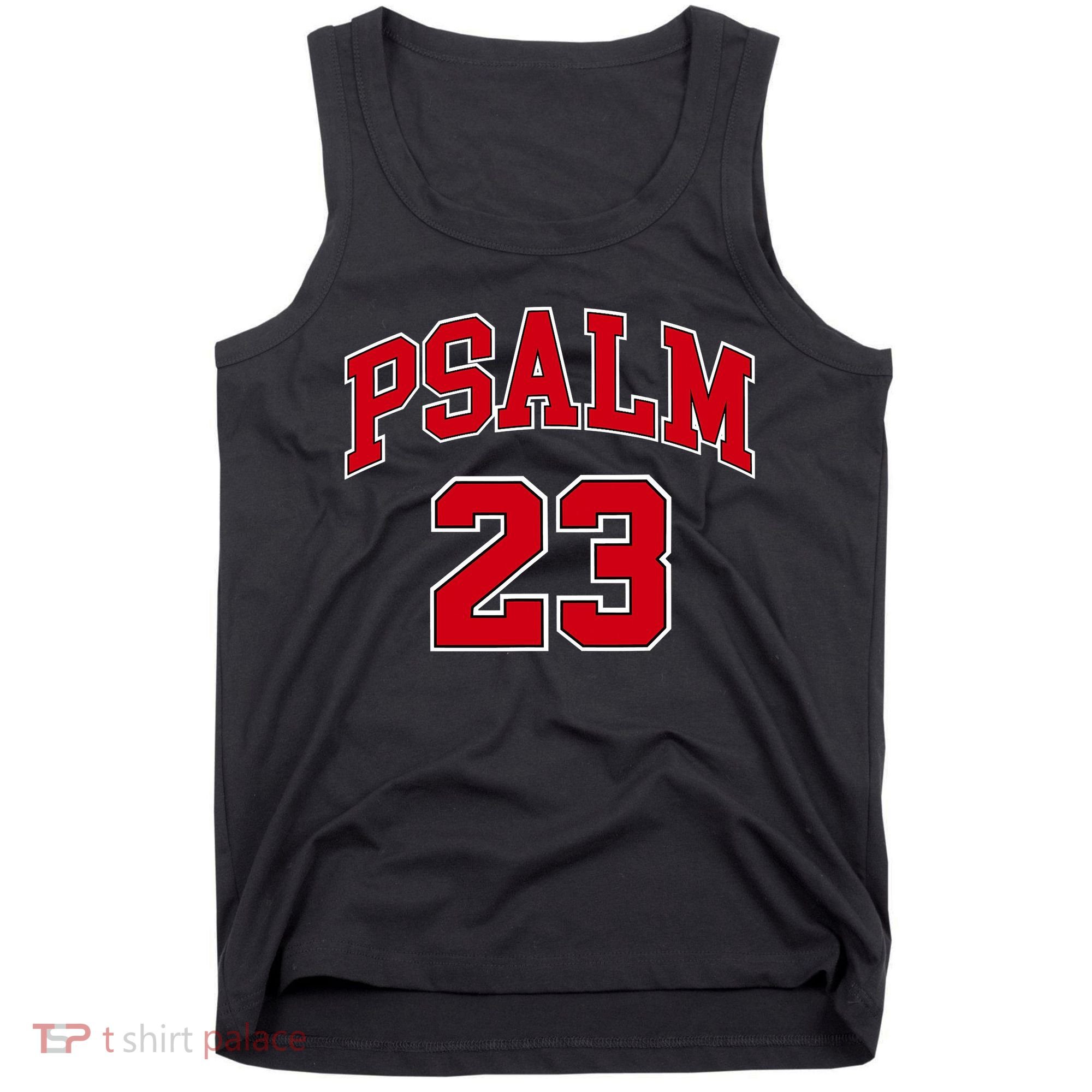 Psalm 23 Retro Sneakerhead Christian Bible Jesus Tank Top