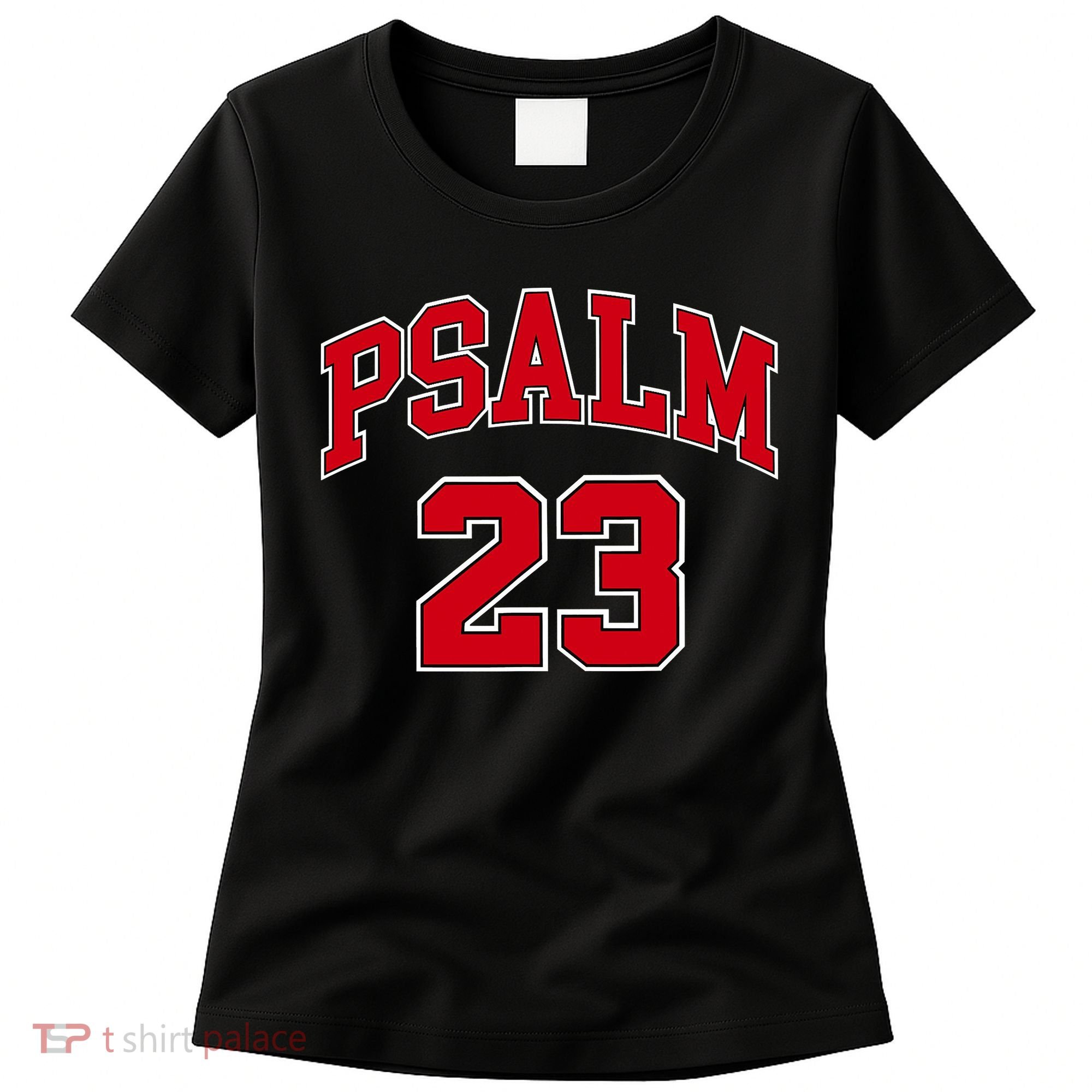 Psalm 23 Retro Sneakerhead Christian Bible Jesus Women's T-Shirt