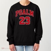 Psalm 23 Retro Sneakerhead Christian Bible Jesus Women's Sweatshirt thumb 0