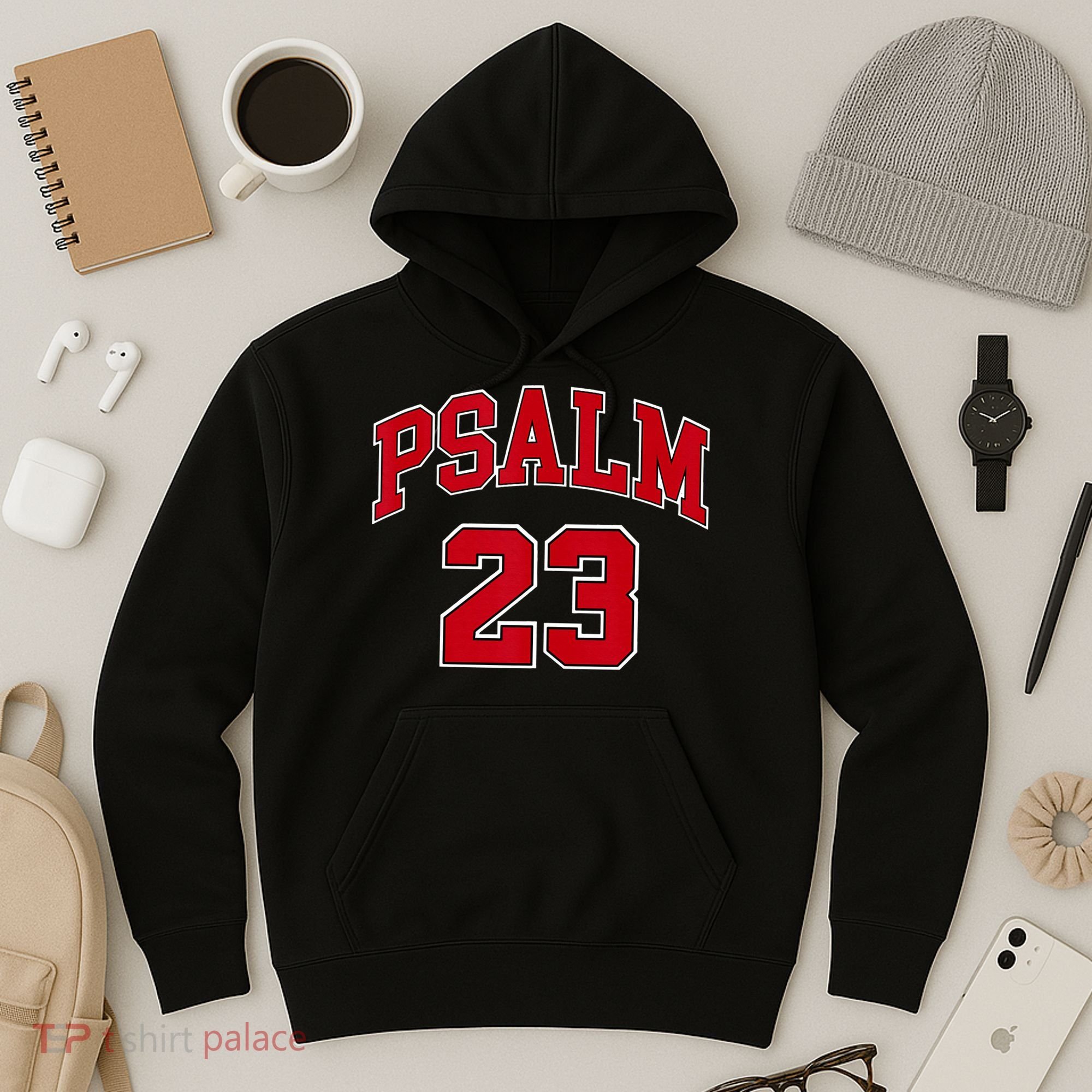Psalm 23 Retro Sneakerhead Christian Bible Jesus Hoodie